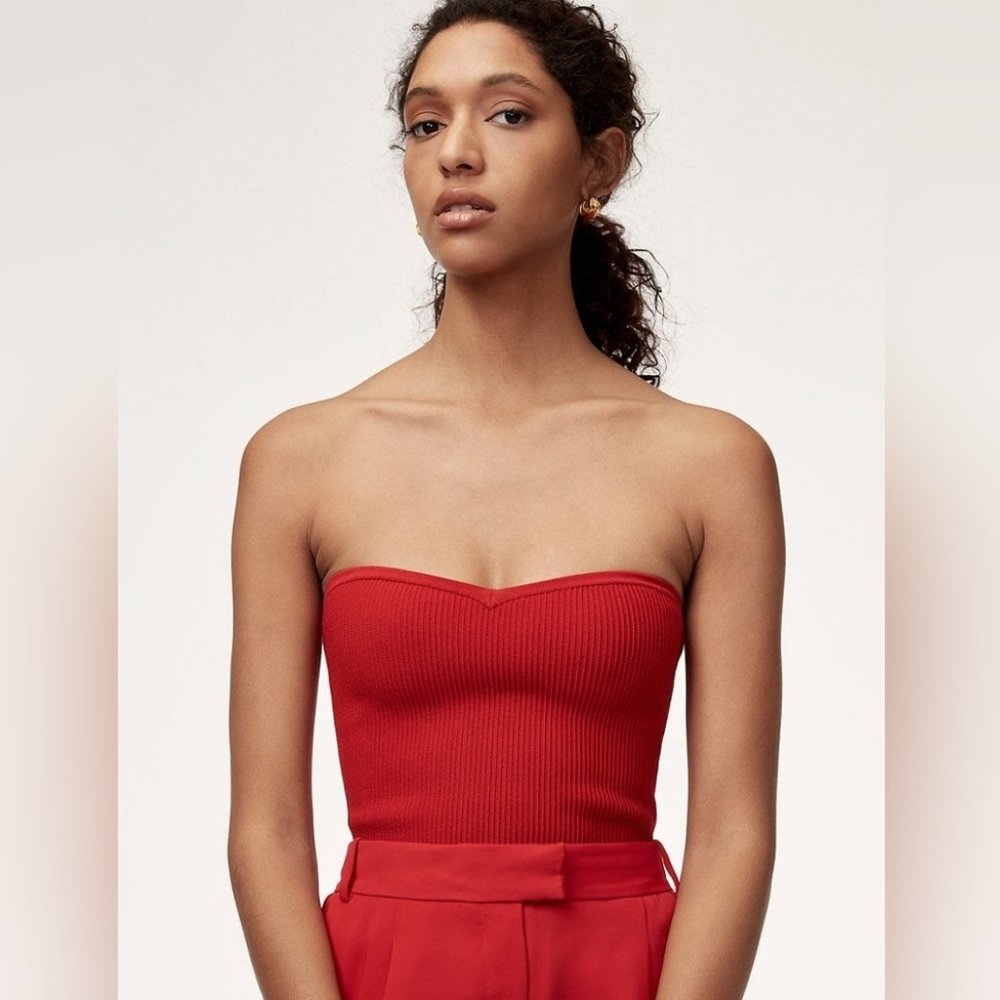 BABATON Olaf red 🍒 Strapless tube top Sz small